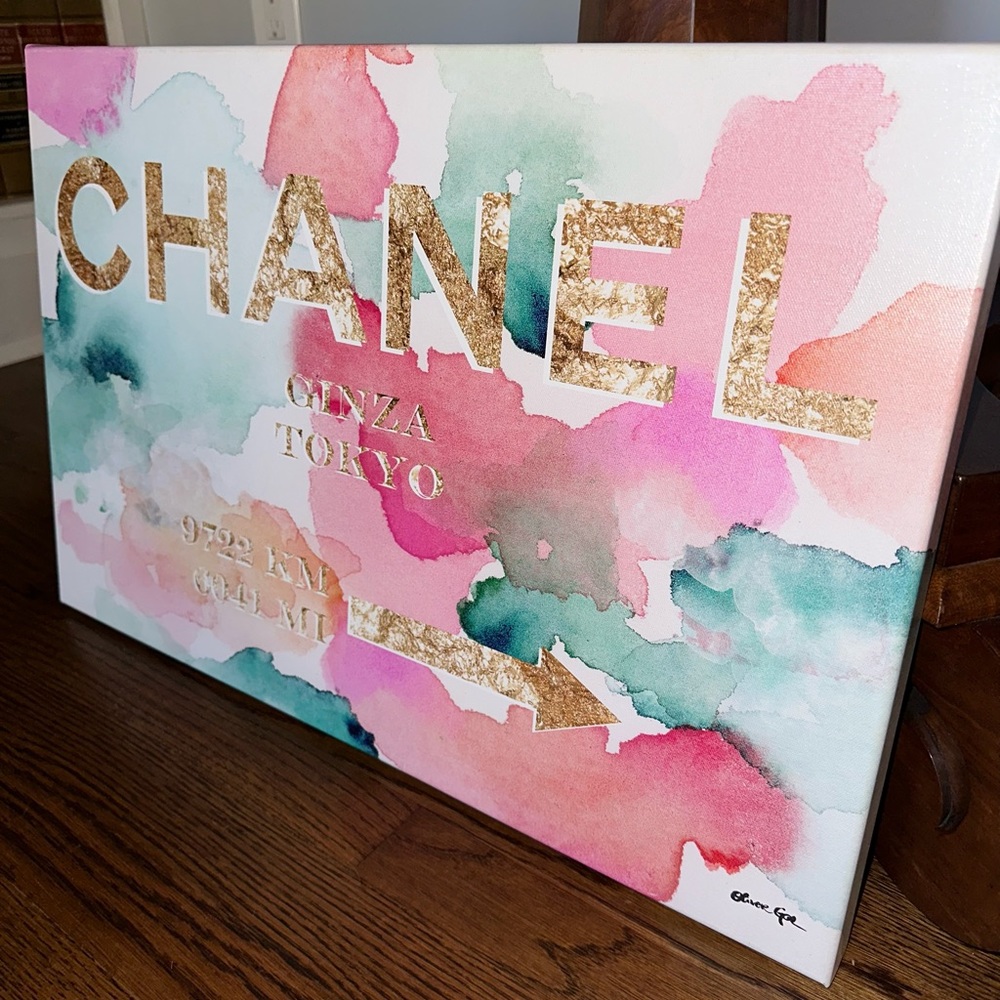 OLIVER GAL Chanel’s “Couture Road” NEW Canvas Wall Art 24x16